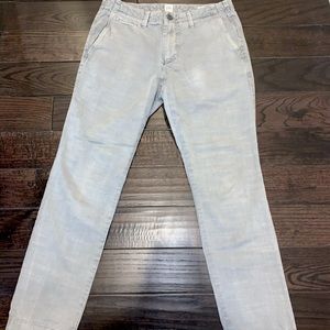 Gap light grey slim khaki pants